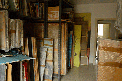 Artist's store room Paintings